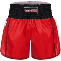 TOP TEN Spodenki do Kickboxingu KICKSOFF Czerwone WAKO