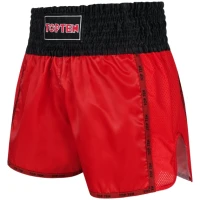 TOP TEN Spodenki do Kickboxingu KICKSOFF Czerwone WAKO