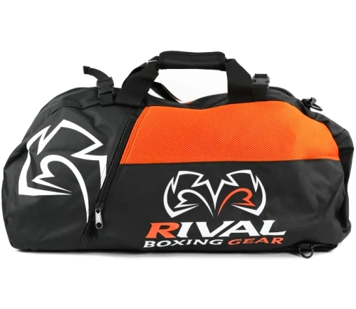 RIVAL Torba Treningowa do Sportów Walki z Funkcją Plecaka RGB50 Czarno-Pomarańczowa