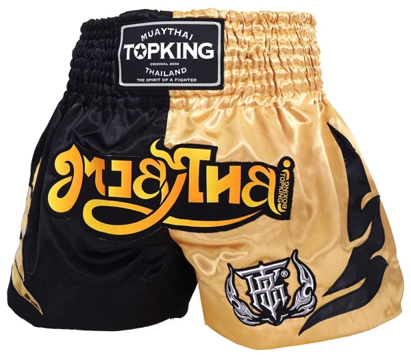 TOP KING Spodenki Muay Thai TKTBS-250 Czarno-Złote