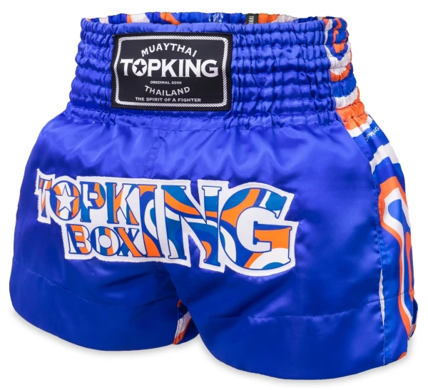 TOP KING Spodenki Muay Thai TKTBS-252 Niebieskie
