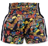 TOP KING x PUCK Spodenki Muay Thai TKXPTBS-01-BK