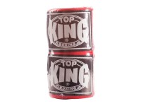 Owijki TOP KING Bandaże Bokserskie Czerwone 4m (elastyczne)
