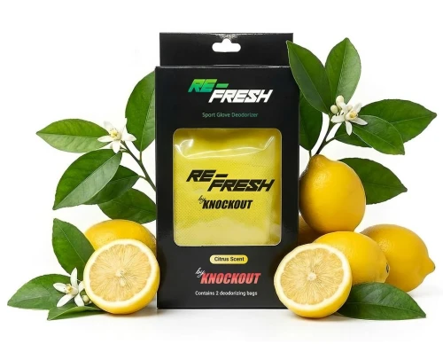 RE-FRESH Pochłaniacze Wilgoci / Odświeżacze do Rękawic Bokserskich Cytrusowe (2 szt.)