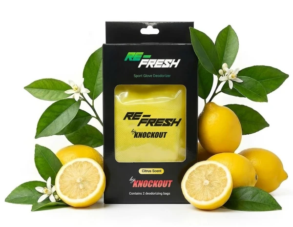 RE-FRESH Pochłaniacze Wilgoci / Odświeżacze do Rękawic Bokserskich Cytrusowe (2 szt.)