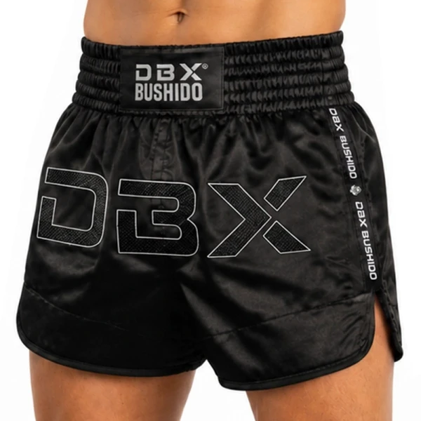 BUSHIDO Spodenki do Kickboxingu / Muay Thai V1 COMBATWEAR Czarne
