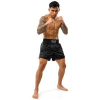 BUSHIDO Spodenki do Kickboxingu / Muay Thai V1 COMBATWEAR Czarne