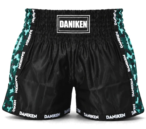 DANIKEN Spodenki do Kickboxingu / Muay Thai SPECIAL CAMO Zielone