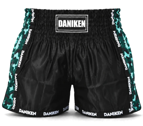 DANIKEN Spodenki do Kickboxingu / Muay Thai SPECIAL CAMO Zielone