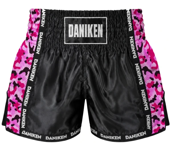 DANIKEN Spodenki do Kickboxingu / Muay Thai SPECIAL CAMO Różowe