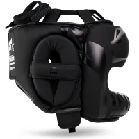 GROUND GAME Kask Bokserski Sparingowy z Osłoną Nosa STRIPE BLACK