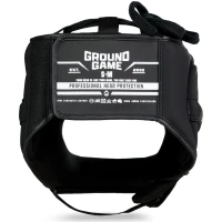 GROUND GAME Kask Bokserski Sparingowy z Osłoną Nosa STRIPE BLACK