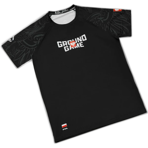 GROUND GAME Koszulka Treningowa Termoaktywna Polska 3.0 Czarna