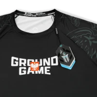 GROUND GAME Koszulka Treningowa Termoaktywna Polska 3.0 Czarna