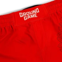 GROUND GAME Lekkie Spodenki MMA Polska 3.0 Czerwone