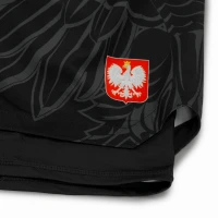 GROUND GAME Spodenki MMA Podwójne 2w1 Polska 3.0 Czarne