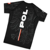 GROUND GAME Rashguard MMA Polska 3.0 Czarny Krótki Rękaw