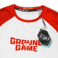 GROUND GAME Rashguard MMA Polska 3.0 Biało-Czerwony Krótki Rękaw