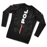GROUND GAME Rashguard MMA Polska 3.0 Czarny Długi Rękaw