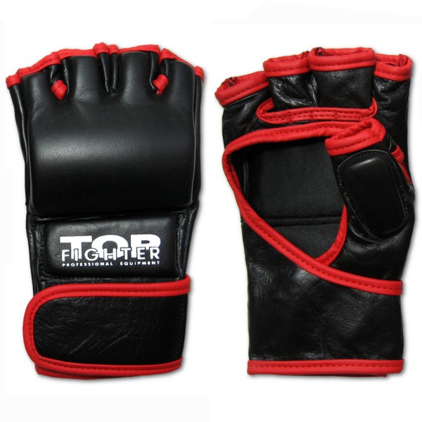 TOP FIGHTER Rękawice MMA Czarne