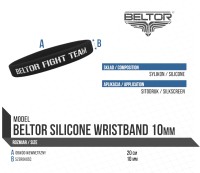 BELTOR Opaska Wristband - Beltor Fight Team (czerwona)