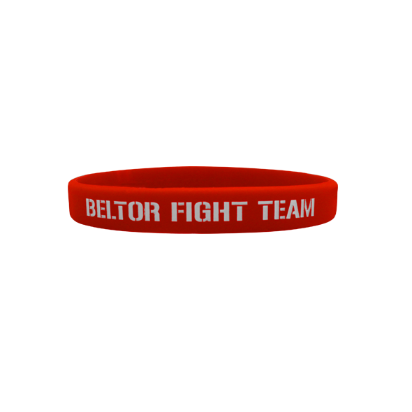 BELTOR Opaska Wristband - Beltor Fight Team (czerwona)