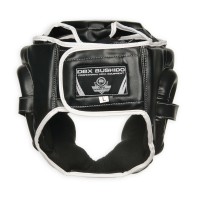BUSHIDO Kask Bokserski Sparingowy Czarno-Biały