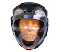 MASTERS Kask Karate / Krav Maga z Maską Kratką Plastikową Czarny