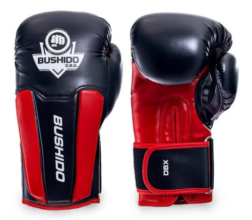 BUSHIDO Rękawice Bokserskie DBX Czerwono-Czarne