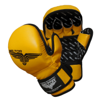 BELTOR Rękawice MMA / Krav Maga Sparingowe Training Żółte