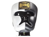 TOP KING Kask Bokserski Extra Coverage TKHGEC-LV Czarno-Biały