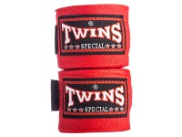 Owijki TWINS Bandaże Bokserskie CH-1 Czerwone 5m (bawełniane)