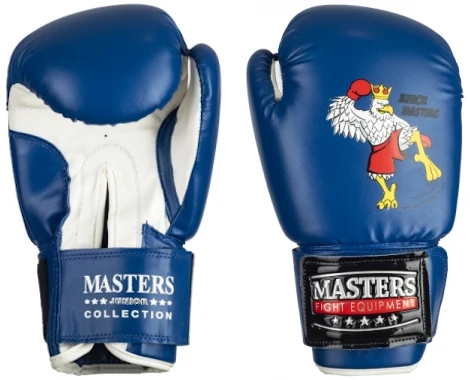 MASTERS Rękawice Bokserskie RPU-MJC Niebieskie (dla dzieci)