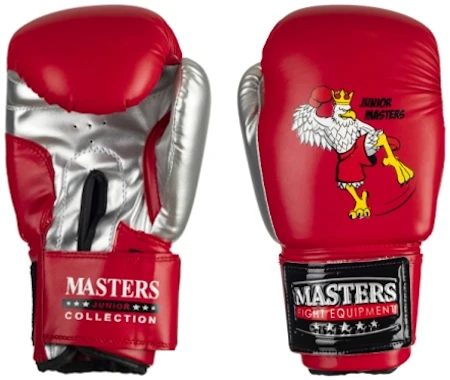 MASTERS Rękawice Bokserskie RPU-MJC Czerwone (dla dzieci)