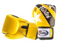 FAIRTEX Rękawice Bokserskie BGV1-N Nation Print Żółte