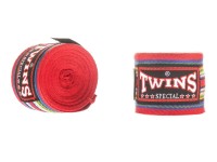 Owijki TWINS Bandaże Bokserskie CH-2 Czerwone 5m (bawełniane)