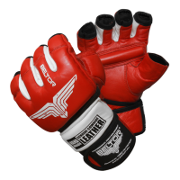 BELTOR Rękawice MMA Combat Czerwone