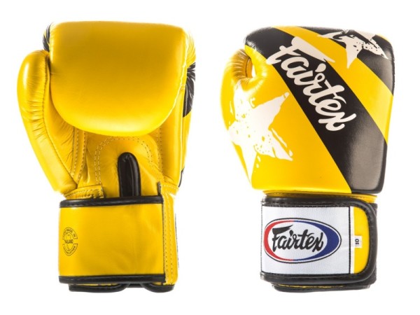 FAIRTEX Rękawice Bokserskie BGV1-N Nation Print Żółte