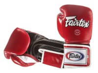FAIRTEX Rękawice Bokserskie BGV5 Super Sparring Czerwono-Czarno-Białe