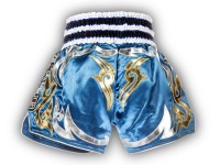 TOP KING Spodenki Muay Thai Lumpinee Niebieskie
