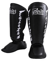 FAIRTEX Ochraniacze Piszczeli SP7 Twister Czarne (odpinana stopa)