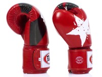 FAIRTEX Rękawice Bokserskie BGV1-N Nation Print Czerwone