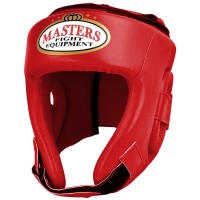 MASTERS Kask Bokserski Turniejowy KTOP-PU Czerwony