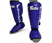 FAIRTEX Ochraniacze Piszczeli SP7 Twister Niebieskie (odpinana stopa)