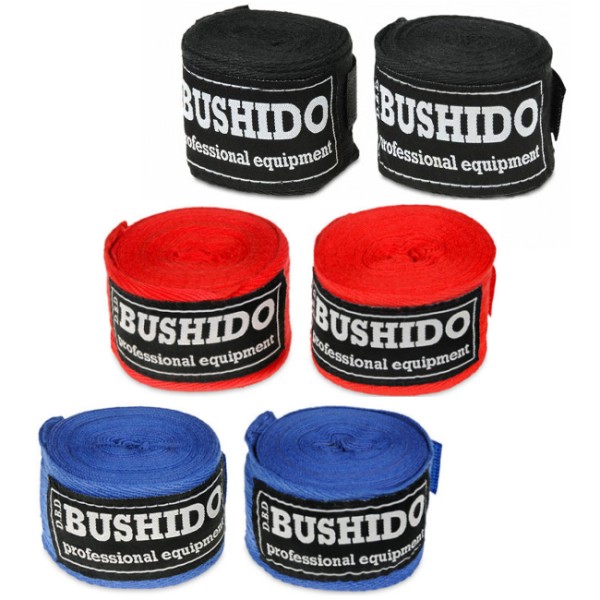 Owijki BUSHIDO Bandaże Bokserskie 4m (bawełniane)