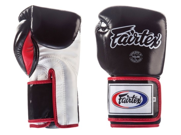 FAIRTEX Rękawice Bokserskie BGV5 Super Sparring Czarno-Biało-Czerwone