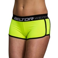 BELTOR Spodenki Damskie Yellow Neon 01
