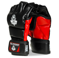 BUSHIDO Rękawice MMA E1V3 Czarno-Czerwone