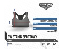 BELTOR Stanik Sportowy Top Damski - Train Hard