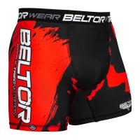 BELTOR Spodenki MMA Obcisłe Vale Tudo Red Stains